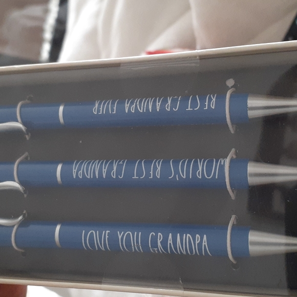 RAE DUNN PEN GIFT SET 3PCS GRANDPA'S PENS - Picture 2 of 3